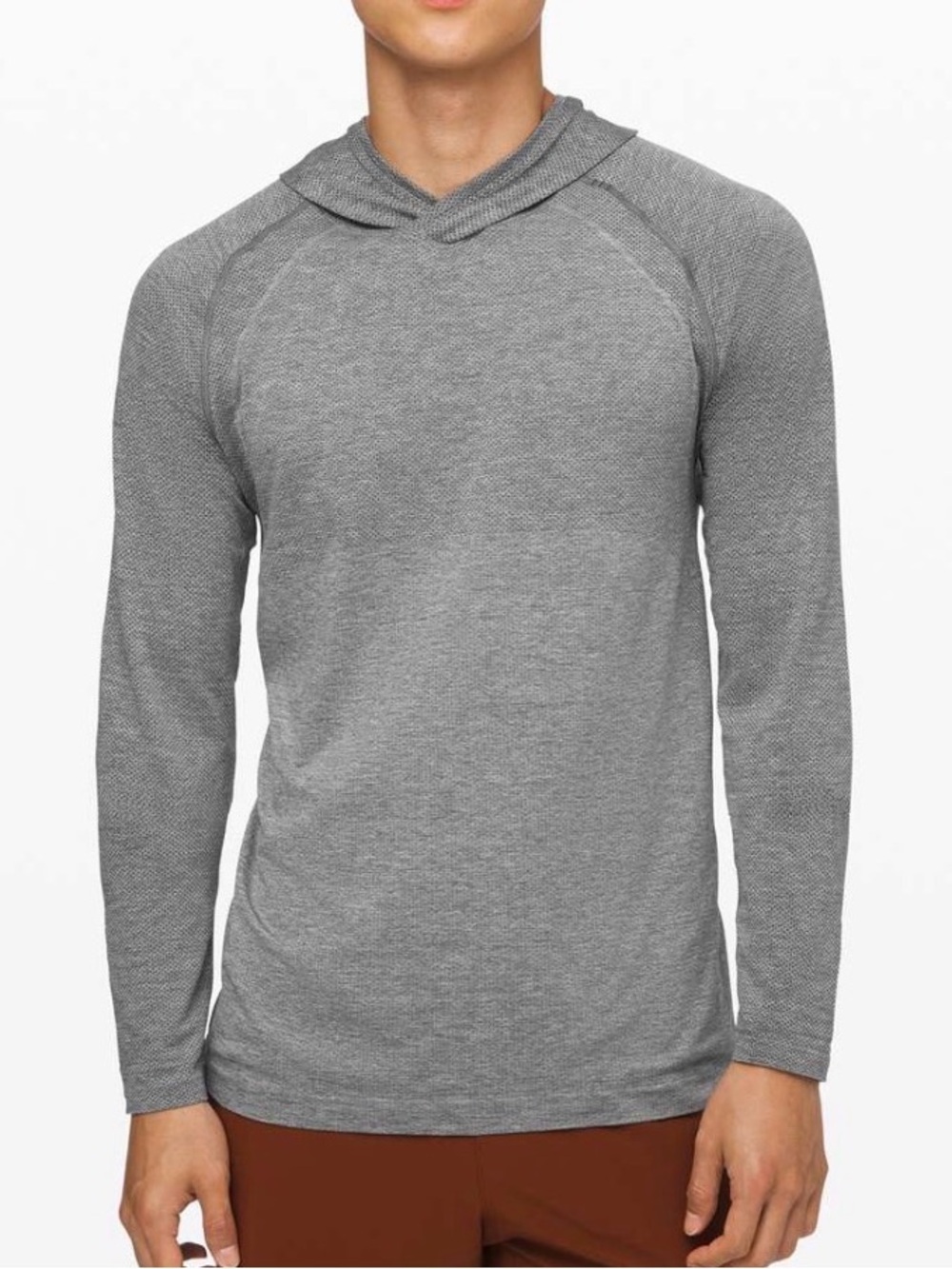 Lululemon Metal Vent Tech Hoodie 2.0 - Gray Hooded Long Sleeve (Slate / White)